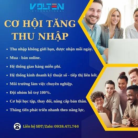 Cơ hội tăng thu nhập cùng Volten International Vietnam